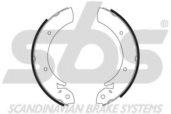 Тормозные колодки барабанные sbs 18492799272