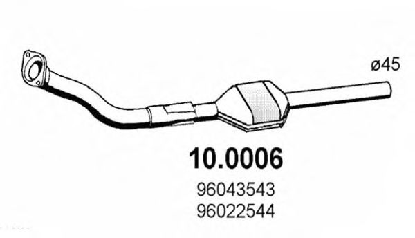 Катализатор CITROEN/PEUGEOT 96022544