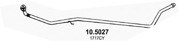 Приемная труба глушителя ASSO 10.5027