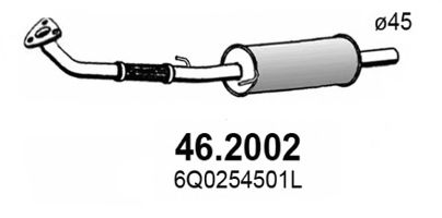 Предглушитель выхлопных газов ASSO 46.2002