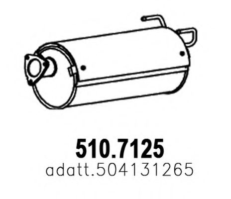 Глушитель выхлопных газов конечный IVECO 504131265