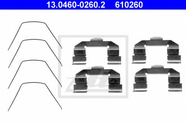 Скобы тормозных колодок ATE 13.0460-0260.2