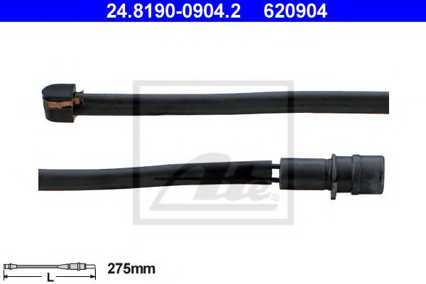 Датчик износа тормозных колодок ATE 24.8190-0904.2
