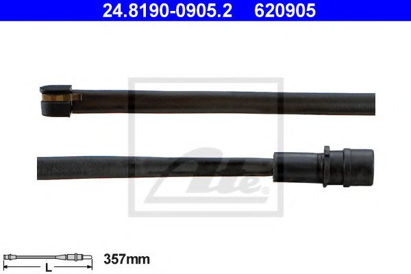 Датчик износа тормозных колодок ATE 24.8190-0905.2