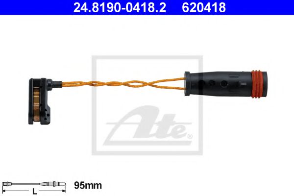 Датчик износа тормозных колодок ATE 24.8190-0418.2