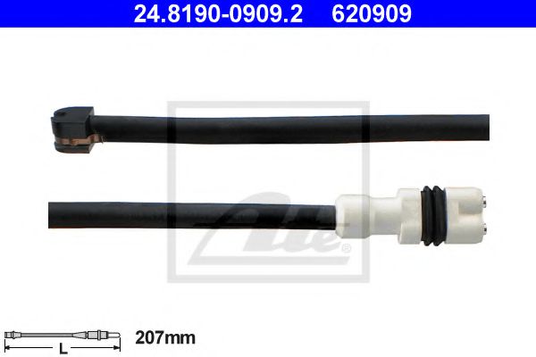 Датчик износа тормозных колодок ATE 24.8190-0909.2