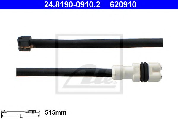 Датчик износа тормозных колодок ATE 24.8190-0910.2