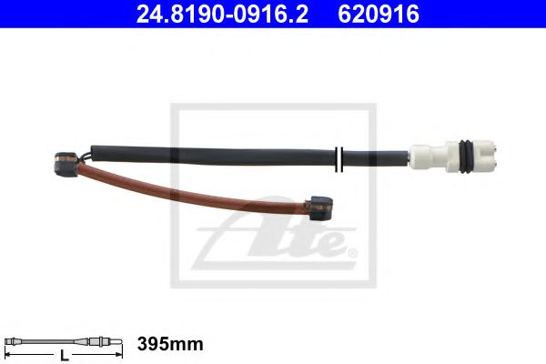 Датчик износа тормозных колодок ATE 24.8190-0916.2
