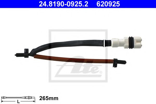 Датчик износа тормозных колодок ATE 24.8190-0925.2
