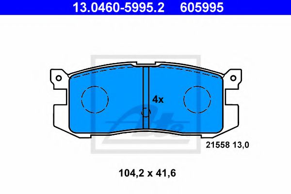 Тормозные колодки ATE 13.0460-5995.2