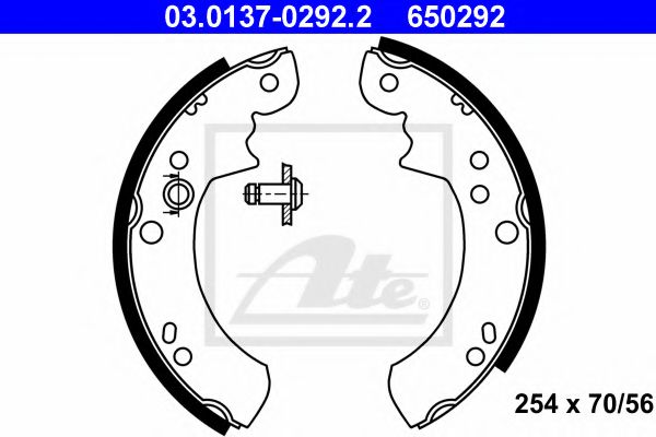 Тормозные колодки барабанные ATE 03.0137-0292.2