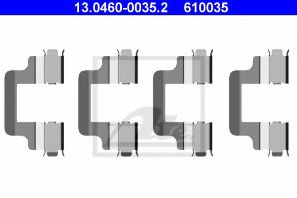 Скобы тормозных колодок ATE 13.0460-0035.2