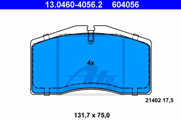 Тормозные колодки ATE 13.0460-4056.2