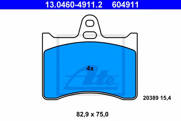 Тормозные колодки ATE 13.0460-4911.2