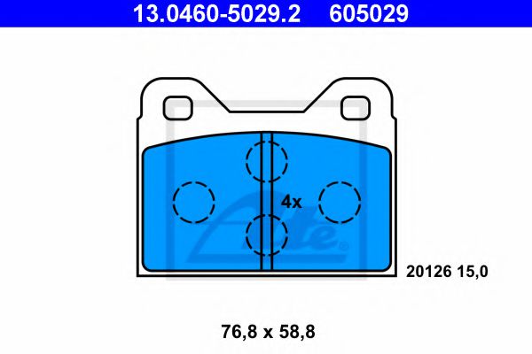 Тормозные колодки ATE 13.0460-5029.2