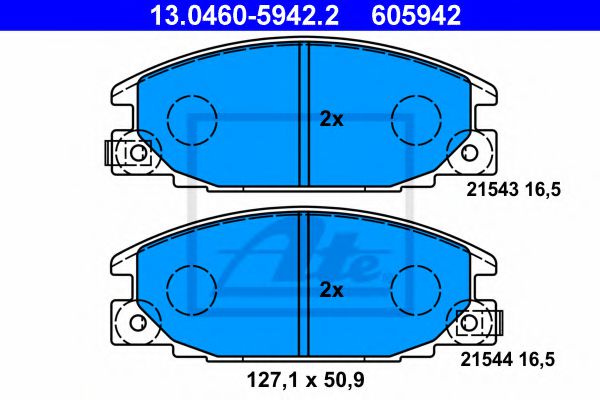 Тормозные колодки ATE 13.0460-5942.2