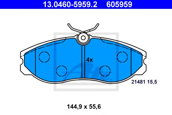 Тормозные колодки ATE 13.0460-5959.2
