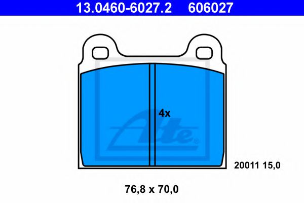 Тормозные колодки ATE 13.0460-6027.2