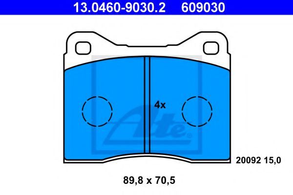 Тормозные колодки ATE 13.0460-9030.2