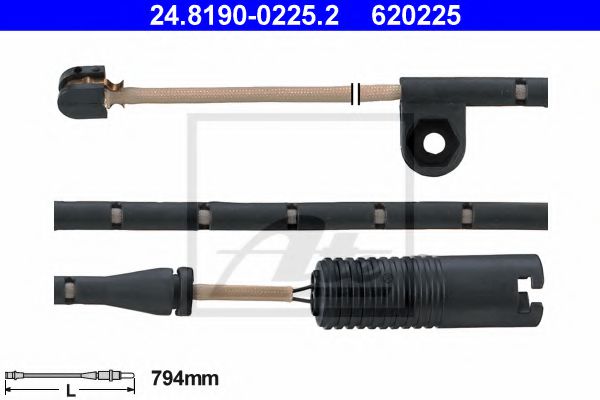 Датчик износа тормозных колодок ATE 24.8190-0225.2