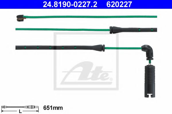 Датчик износа тормозных колодок ATE 24.8190-0227.2