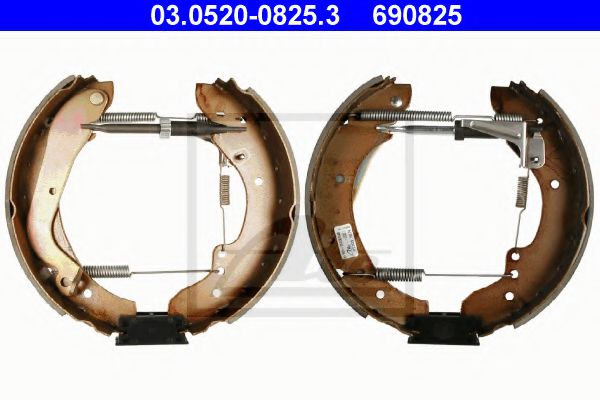 Тормозные колодки барабанные ATE 03.0520-0825.3