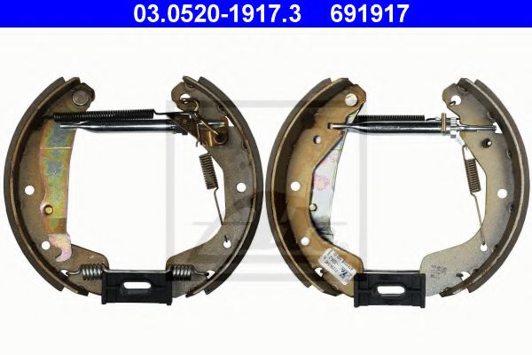 Тормозные колодки барабанные ATE 03.0520-1917.3