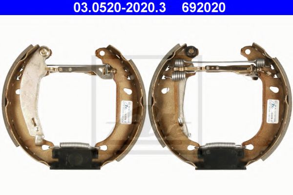 Тормозные колодки барабанные ATE 03.0520-2020.3