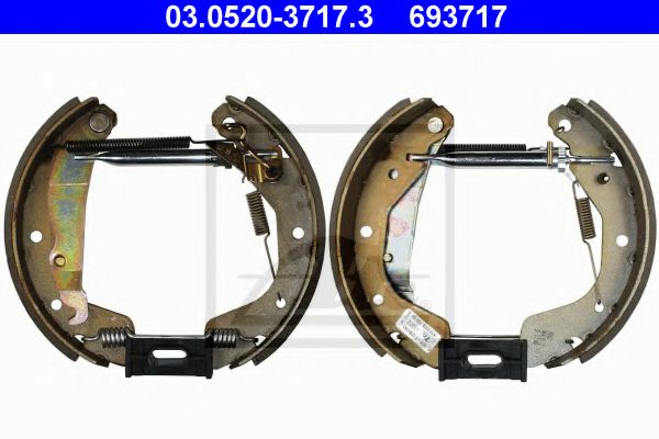 Тормозные колодки барабанные ATE 03.0520-3717.3