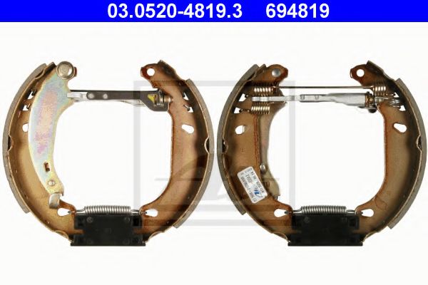 Тормозные колодки барабанные ATE 03.0520-4819.3