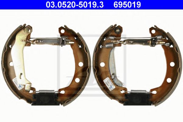 Тормозные колодки барабанные ATE 03.0520-5019.3