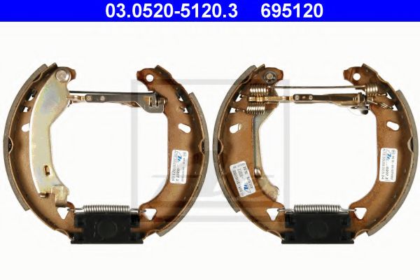 Тормозные колодки барабанные ATE 03.0520-5120.3