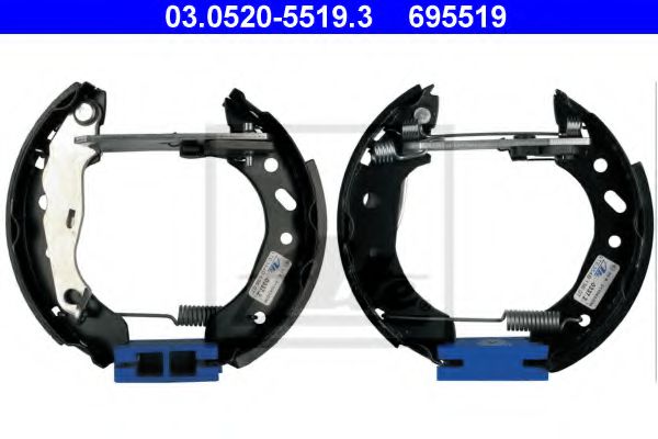 Тормозные колодки барабанные ATE 03.0520-5519.3