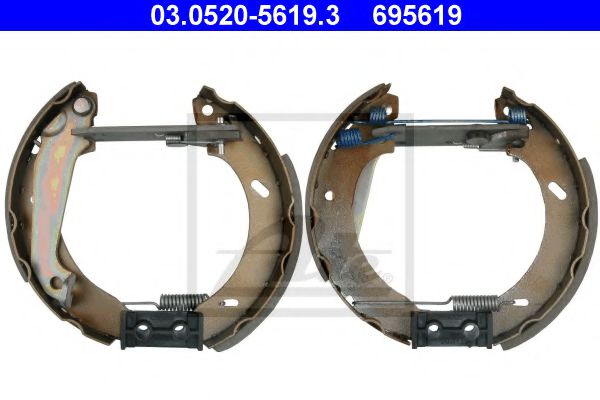 Тормозные колодки барабанные ATE 03.0520-5619.3
