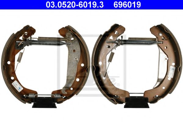 Тормозные колодки барабанные ATE 03.0520-6019.3
