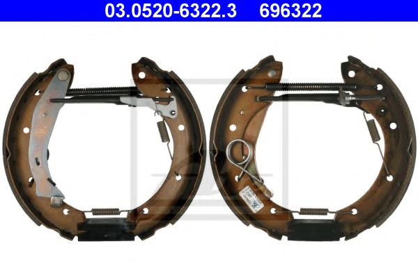 Тормозные колодки барабанные ATE 03.0520-6322.3