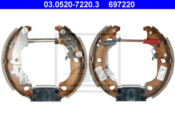 Тормозные колодки барабанные ATE 03.0520-7220.3