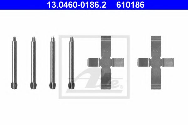 Скобы тормозных колодок ATE 13.0460-0186.2