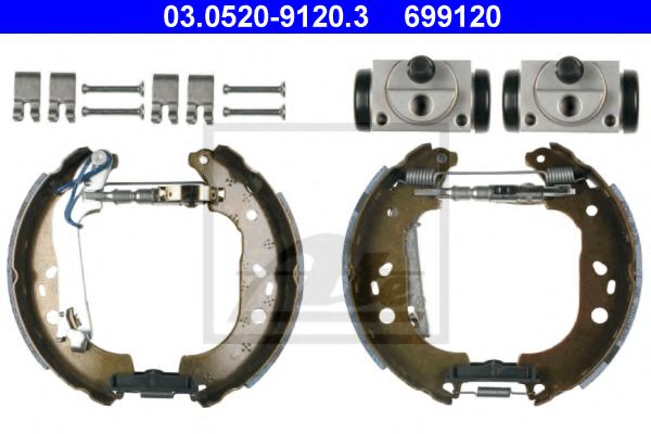 Тормозные колодки барабанные ATE 03.0520-9120.3