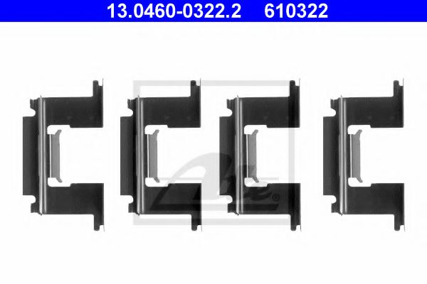Скобы тормозных колодок ATE 13.0460-0322.2