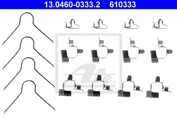 Скобы тормозных колодок ATE 13.0460-0333.2
