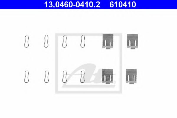 Скобы тормозных колодок ATE 13.0460-0410.2
