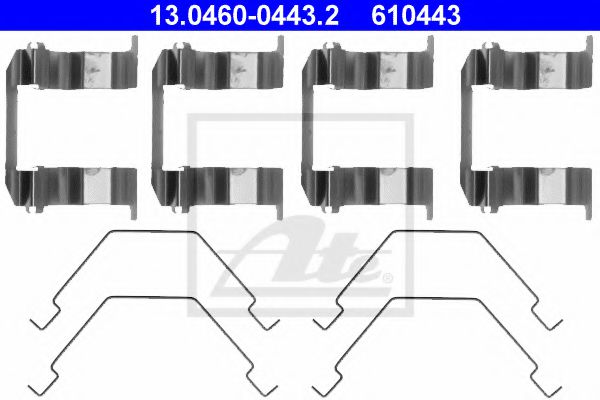 Скобы тормозных колодок ATE 13.0460-0443.2
