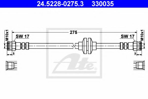 Тормозной шланг ATE 24.5228-0275.3