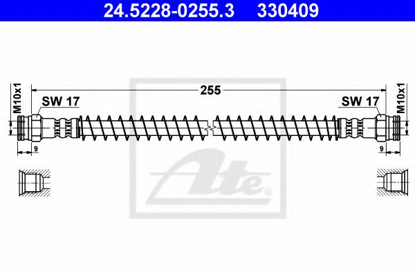 Тормозной шланг ATE 24.5228-0255.3