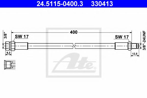 Тормозной шланг ATE 24.5115-0400.3