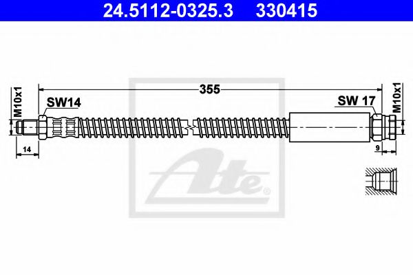 Тормозной шланг ATE 24.5112-0325.3