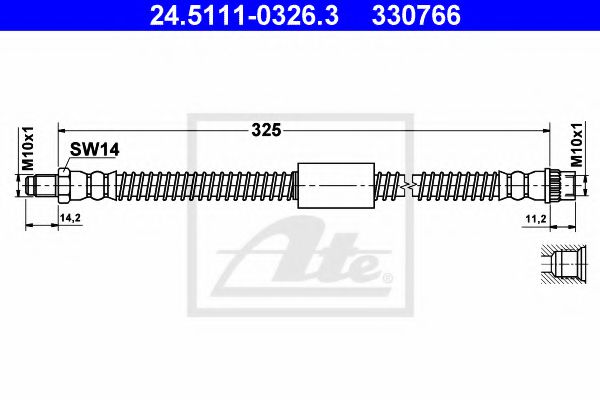 Тормозной шланг ATE 24.5111-0326.3