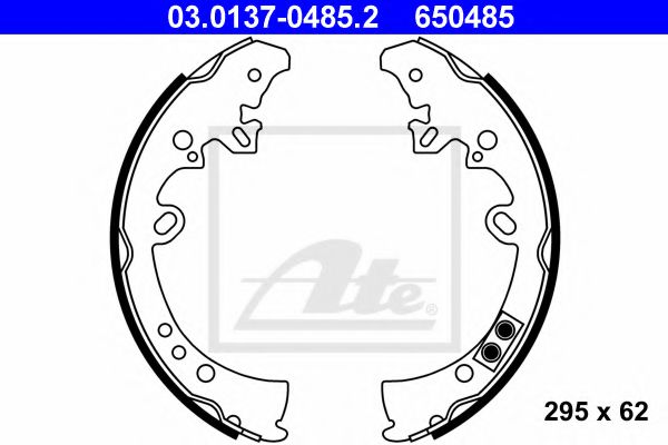 Тормозные колодки барабанные ATE 03.0137-0485.2