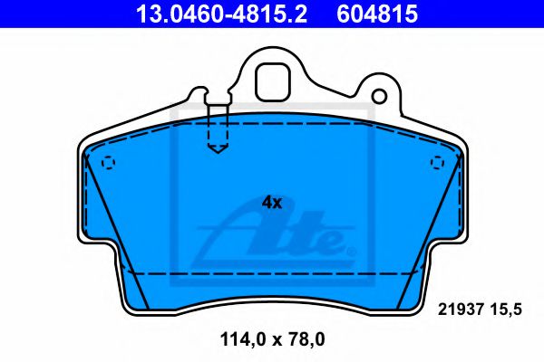 Тормозные колодки ATE 13.0460-4815.2